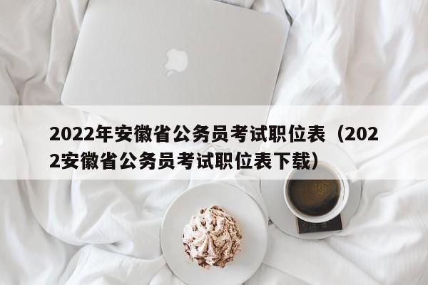 2022年安徽省公务员考试职位表（2022安徽省公务员考试职位表下载）