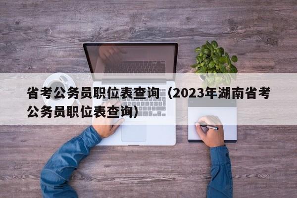 省考公务员职位表查询（2023年湖南省考公务员职位表查询）